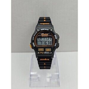 1992 Timex Ironman Triathlon Womens 8 Lap 100M Digital Watch Black New Battery